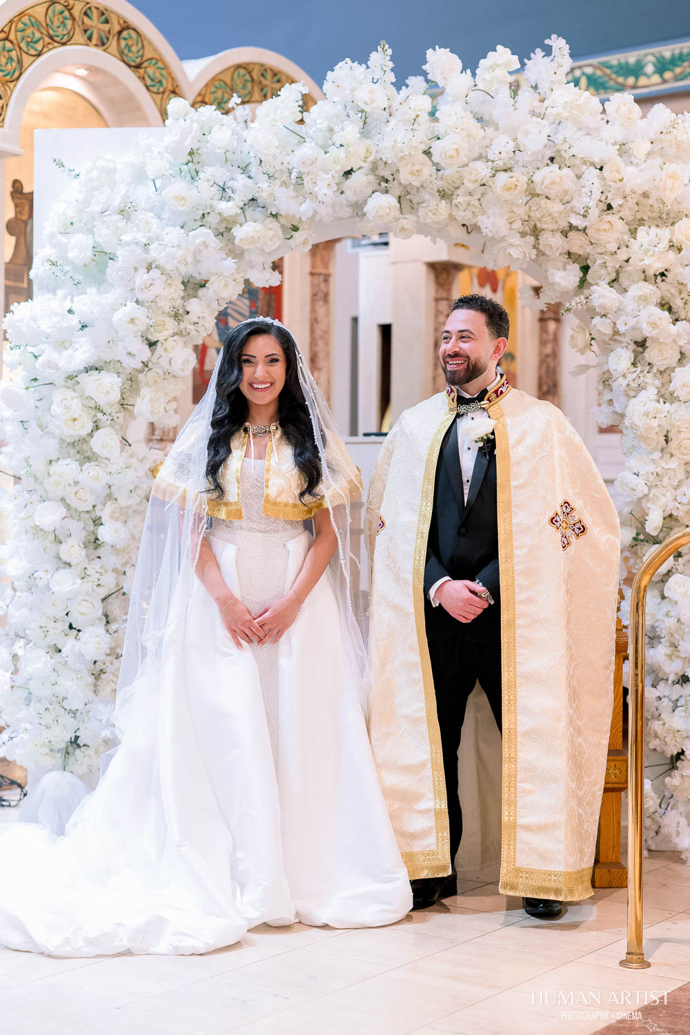 Coptic Orthodox wedding ceremony at St. Mark in Seven Hills, Ohio